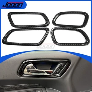 For Dodge Durango SRT 2011-2023 Carbon Fiber Inner Door Handle Covers Frame Trim - Picture 1 of 14