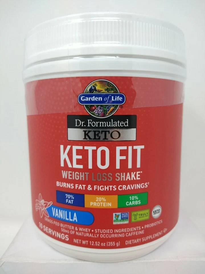 Garden of Life Dr. Formulated Keto Fit Weight Loss Shake - Vanilla