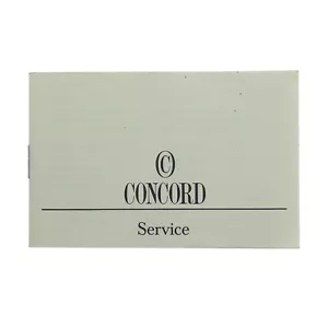CONCORD INTERNATIONAL WATCH SERVICE BOOKLET - Picture 1 of 3