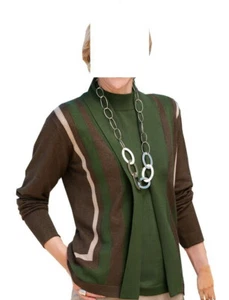 Mona STRICK JACKE BRAUN MELIERT-TANNE GR. 44, GR. 46, GR. 50 0913377390 - Picture 1 of 2