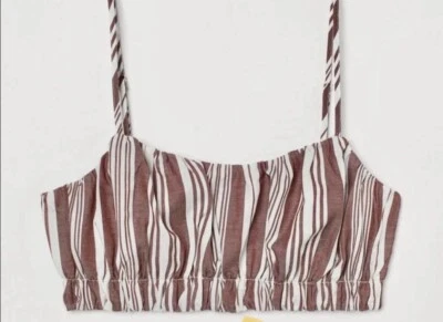 Lemlem H&M Collab Liya Kebede Women's Size ) Crop Top Adjustable Straps - Image 1 of 4