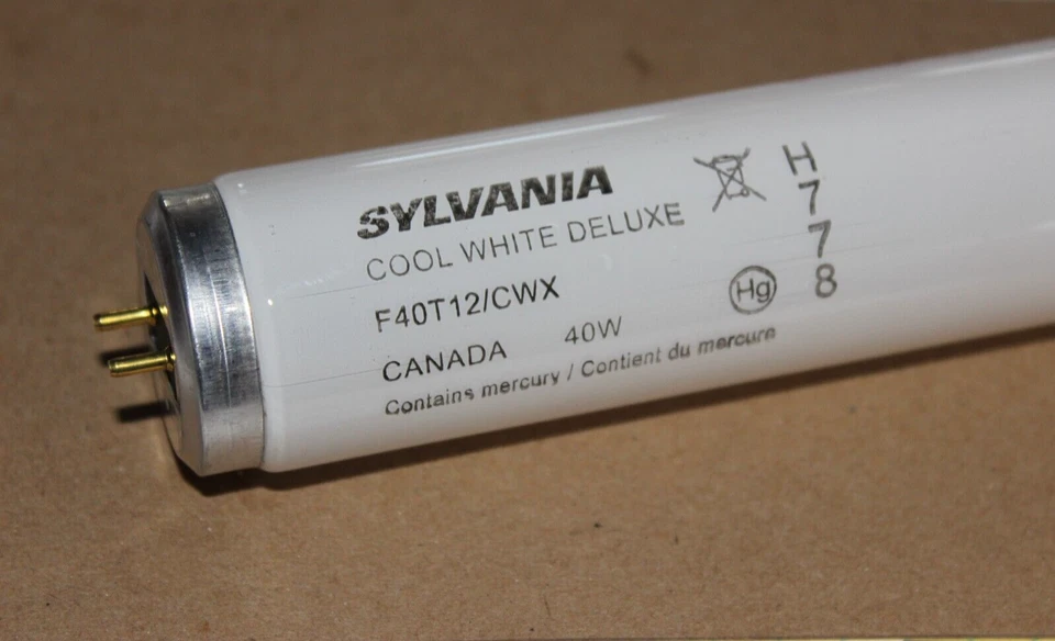 4 LOT OSRAM SYLVANIA F40T12/CWX H778 FLUORESCENT 40W COOL WHITE DELUXE 48” 2-PIN - Image 1 of 1