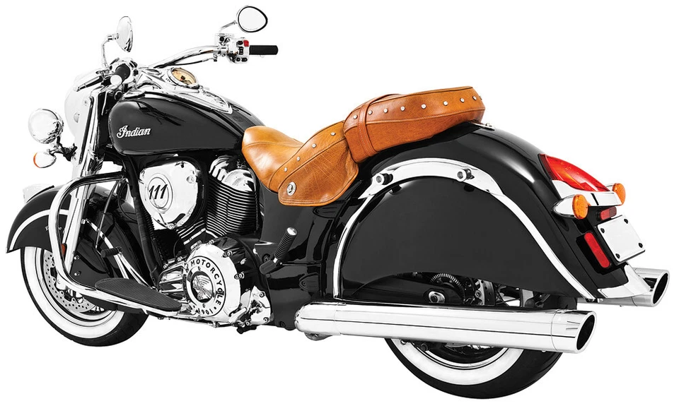 FREEDOM 2015-2017 Chief Dark Horse Indian LIBERTY SLIP-ONS 4" CHROME W/CHROME TI - Image 1 of 1