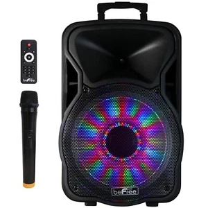 beFree 12" 2500W Bluetooth Tragbarer PA DJ Party Lautsprecher mit Garantie USB SD Lichter - Bild 1 von 12