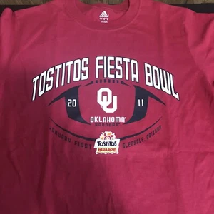 Camiseta De Colección Tostitos Fiesta Bowl Adidas Med 2011 Oklahoma NCAA Sooners Y2K - Imagen 1 de 5