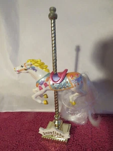 MATCHBOX CAROUSEL HORSE "SNOWFLAKE" ~ VINTAGE 1989 - Picture 1 of 5
