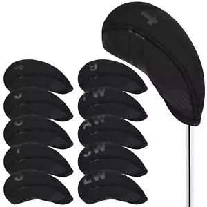 Golf Iron Head Covers 10Pcs Neoprene Flag Golf Club Protector Multi Color Gol... - Picture 1 of 6