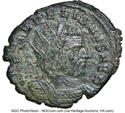 Roman Empire Aurelian AD 270-275. BI Double-Denarius  Ch XF NGC - Image 1 of 4