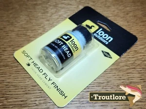 LOON OUTDOORS SOFT HEAD CEMENT CLEAR FLY FINISH DRESSING - NEW - FLY TYING GLUES - Picture 1 of 4