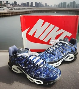 NIKE AIR MAX PLUS AMP “SHATTERED ICE” MIDNIGHT NAVY/WHITE MENS SIZE 8 - Picture 1 of 9