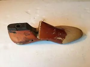 Vintage Wooden Shoe Last G.E.B.L co 8-1/2 With Metal Bottoms Single Item - Picture 1 of 9