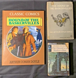 VTG 'The Hound Of the Baskervilles' LOT - Doyle - SHERLOCK - #26, PB & Comic - Picture 1 of 24