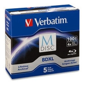 Verbatim M-Disc BDXL 100GB/4X 5 Pack Jewel Case with Branded Surface - Picture 1 of 1