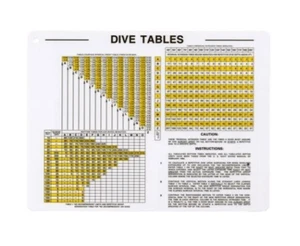 Trident U.S. Navy Standard Air Decompression Dive Table - Picture 1 of 2
