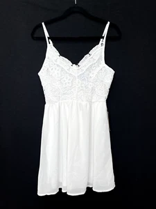 Lace Girls Junior White Dress size Medium nwt B20CS - Picture 1 of 6