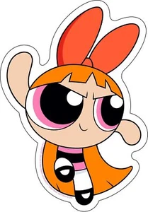 POWERPUFF GIRLS - BLOSSOM - STICKER - BRAND NEW - MUSIC BAND S-CTN-0013 - Picture 1 of 1