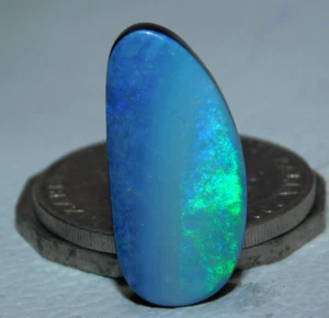 Ópalo doblete azul australiano 19 quilates, cabujón de piedras preciosas naturales AA+ - Imagen 1 de 8