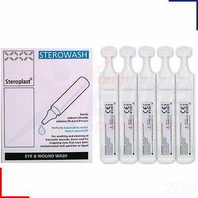 Sterowash Sterile Eye Wash Pods - 20ml Refills Wound Solution - Choose Quantity • 1.75£