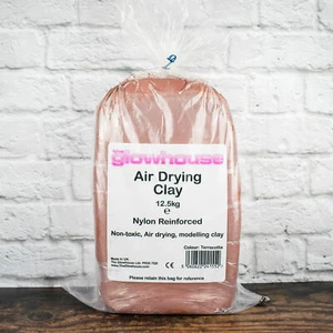 The Glowhouse Air Drying Clay 12.5kg Terracotta Nylon Reinforced Modelling Clay - Picture 1 of 1