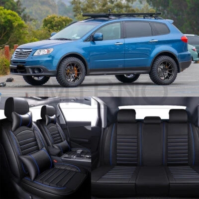 Juego completo de 5 asientos funda asiento de coche cojín trasero delantero para Subaru Tribeca 08-14 Foto 1 de 4