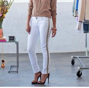 RAG & BONE In The Intermix Jeans White Gold Mid rise Size 25 NWT - Picture 1 of 8