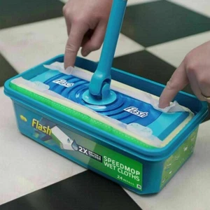 Flash Speedmop  Starter Kit Wet Cloth Lemon Scent - or with refills - Picture 1 of 9