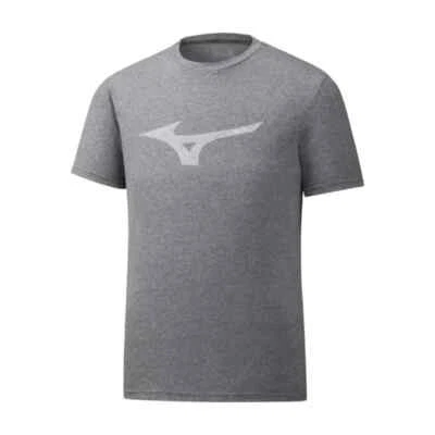 Mizuno Heritage RB K2GA900307 T-Shirt Men's Gray Crew Neck Short Sleeve Pullover - Image 1 of 4