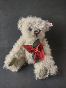 Oso de pascua STEIFF 9" 035463 con etiquetas - Peluche de Navidad mohair con flor de fieltro - Imagen 1 de 11