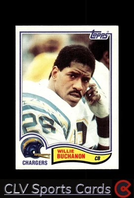 Football sports Topps Willie Buchanon San Diego Chargers Near Mint or Better - Image 1 of 2