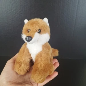 Mini peluche de peluche de zorro rojo pequeño de 6" Petting Zoo 1994 - Imagen 1 de 7