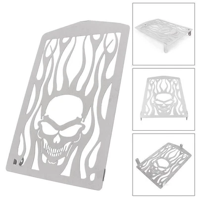 Защитный чехол с черепом радиатора для Yamaha Royal Star XVZ13 серебристый - Изображение 1 из 4