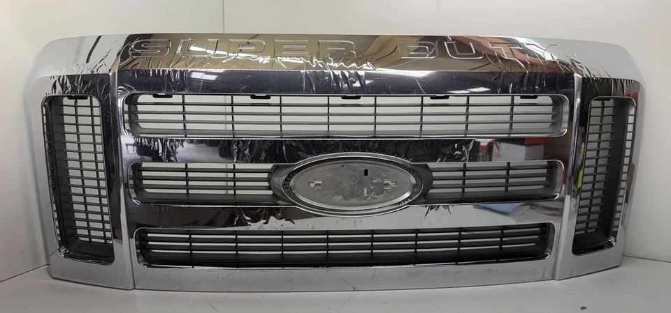Parrilla cromada delantera Ford F250 F350 Super Duty 2008-2010 OEM Foto 1 de 4