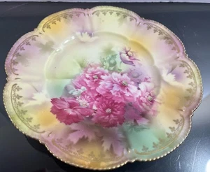 Ameise R. S. Preußen rote Mark überbackene handbemalte Nelke Gold 7 1/4" Dessert - Bild 1 von 16
