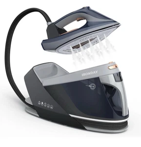 Steam Station for Clothes with LED Screen 1800W Steam Iron Ceramic Sole No Drip - Picture 1 of 14