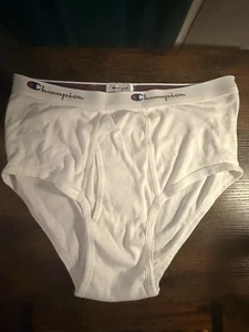 Vintage 90s Men’s CHAMPION White Brief Size 38 size large - Picture 1 of 3