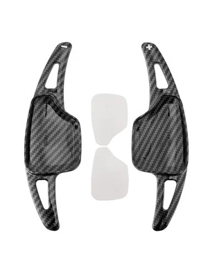 🚀Carbon Look Steering Wheel Paddle Shifter Extension Fit For Cadillac XT4 Foto 1 de 4