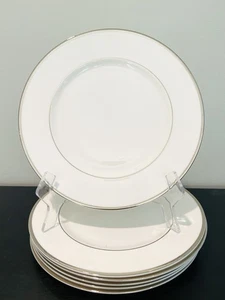 (6) Wedgwood "Sterling" Speiseteller 10,5" weiß England - Bild 1 von 14