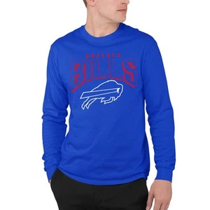 Clothing x NFL - Buffalo Bills - Bold Logo - Unisex Adult Long Sleeve T-Shirt... - Picture 1 of 6