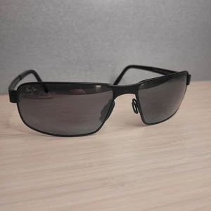 Maui Jim Castaway MJ187-02M MATTSCHWARZ MIT GRAU POLARISIERTEN VERSPIEGELTEN GLÄSERN - Bild 1 von 6