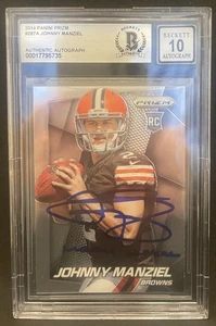 2014 PRIZM RC JOHNNY MANZIEL W/ INSCRIP. AUTO BGS AUTH 10 AUTO  *A1604 - Bild 1 von 1