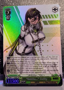 Weiss Schwarz Goddess of Victory Nikke S117-E046S SR "Gotcha..." Guilty FOIL - Picture 1 of 1