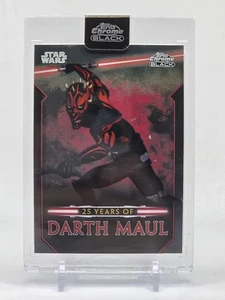 2024 Topps Chrome Black Star Wars 25 Years of DARTH MAUL Rebels #DM-20 - Picture 1 of 2