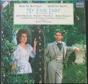 Kiri Te Kanawa, Jeremy Irons ‎– My Fair Lady - 1987 LP record excellent - Foto 1 di 3