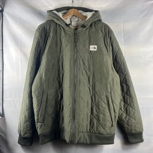 The North Face Cuchillo 2.0 Quilted Sherpa Lined Herren XL Hoodie Jacke Olive - Bild 1 von 9
