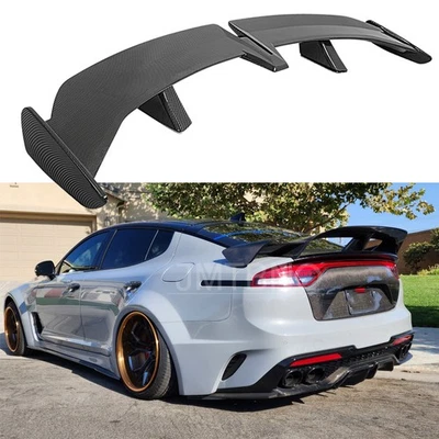 For Kia Stinger GT GT2 55'' PRO Style Trunk Rear Spoiler GT Wing Carbon Fiber - Image 1 of 4