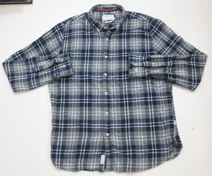 Denim & Flower grau blau Flanell Hemd XL Langarm Baumwolle Herren JKT99 - Bild 1 von 4