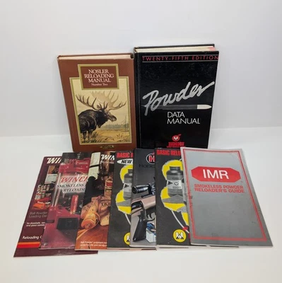 Lote de (9) manuales/guías de recarga - Hodgdon’s, Winchester, Nosler, IMR Foto 1 de 4