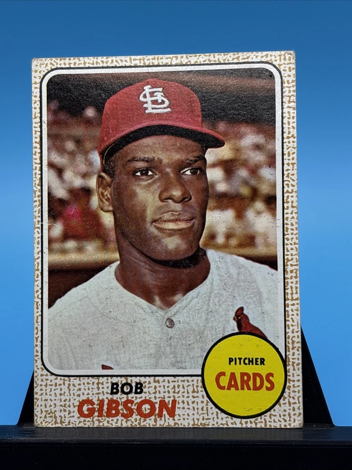 1968 Topps Bob Gibson No. 100 - Imagem 1 de 3