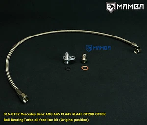 Mercedes Benz AMG A45 CLA45 M133 GT28R GT30R Ball Bearing Turbo Oil Feed Line - Bild 1 von 1
