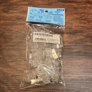 (50 Stück) RJ45 Modularstecker 8 Pin Ethernet Port Crimpverbinder - Bild 1 von 1